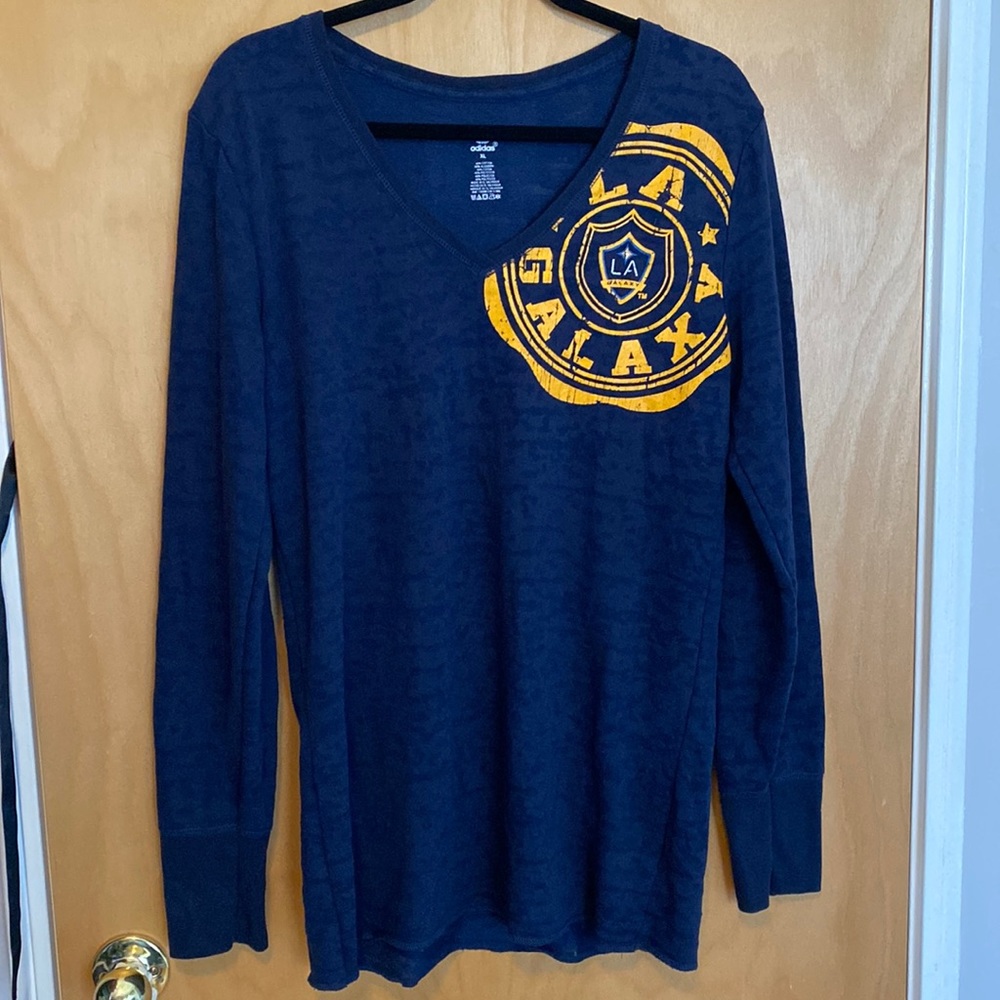 LA Galaxy V-Neck Tunic Shirt- Sz. XL